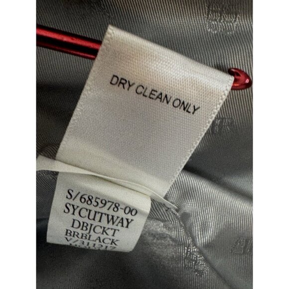 Banana Republic Steampunk Cropped Black 4 Coat Brass Cutaway Gothic Military Fit - Picture 10 of 16